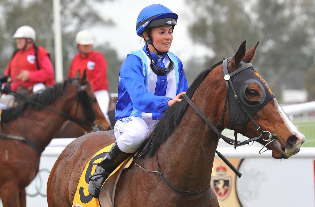 READY TO GO: Jockey Megan Taylor and Bondo are looking to start 2019 with a win in the Adelong Cup at Gundagai's traditional New Year's Day meeting on Tuesday.