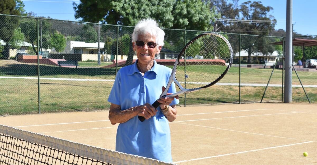 ACTIVE LIFESTYLE: Vera Marks remains a regular on the Kooringal Tennis Club courts despite celebrating her 90th birthday this week. Picture: Courtney Rees