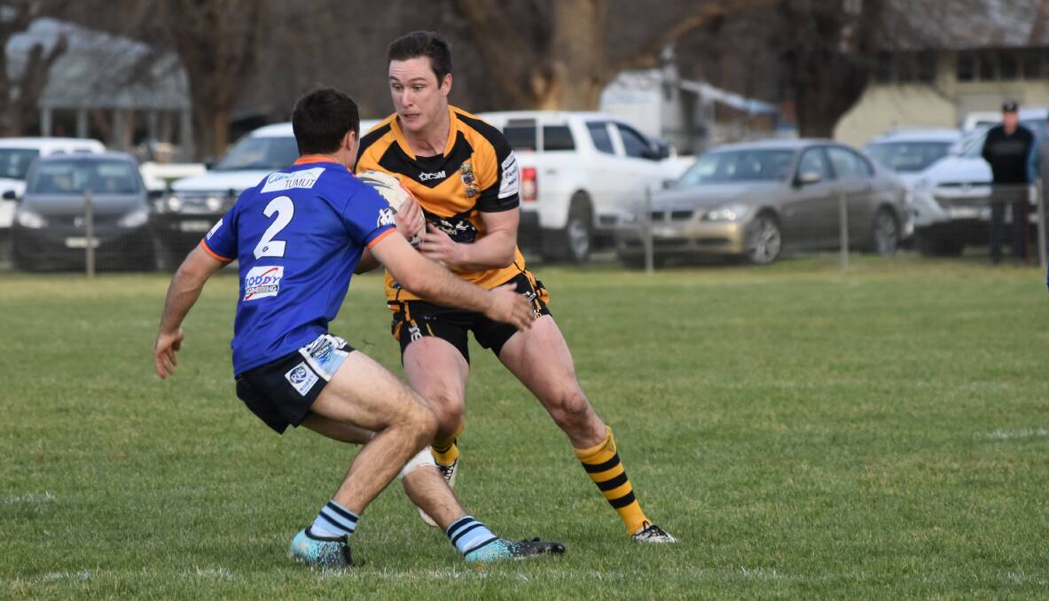 Dane O'Hehir crossed for a double in his first game back for Gundagai.