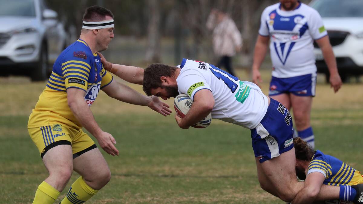Jake Goodwin playing against Junee while at Cootamundra in 2018.