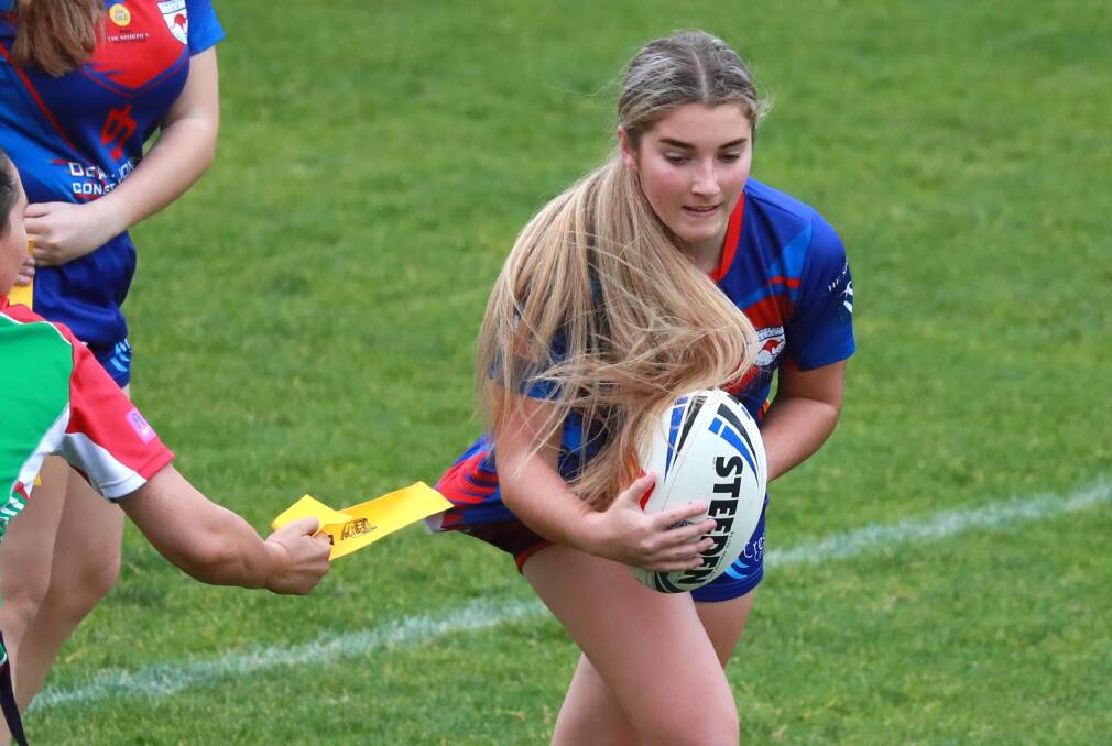 Milly Lucas impressed after moving into the hooker during Riverina's loss on Saturday.