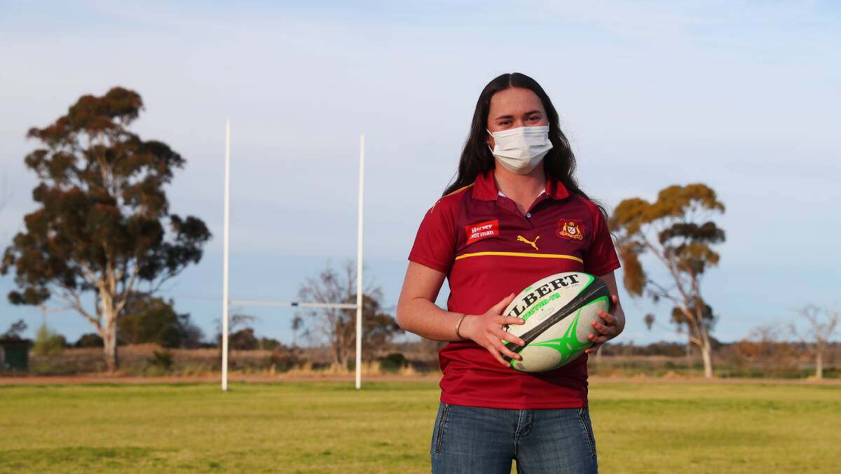 ON HER WAY: CSU speedster has signed a deal with Parramatta which will see her be part of their introduction to the NRLW. Picture: Emma Hillier