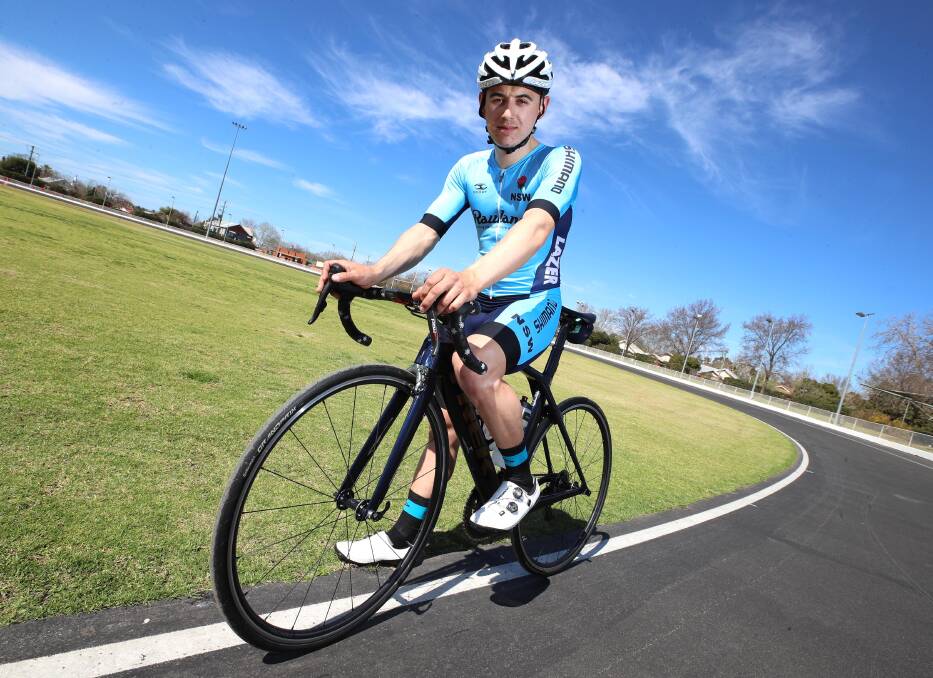 NEW ADVENTURES: Wagga cyclist Myles Stewart has linked with the Nero Continental team in a move he hopes will see him race more internationally next year. Picture: Les Smith