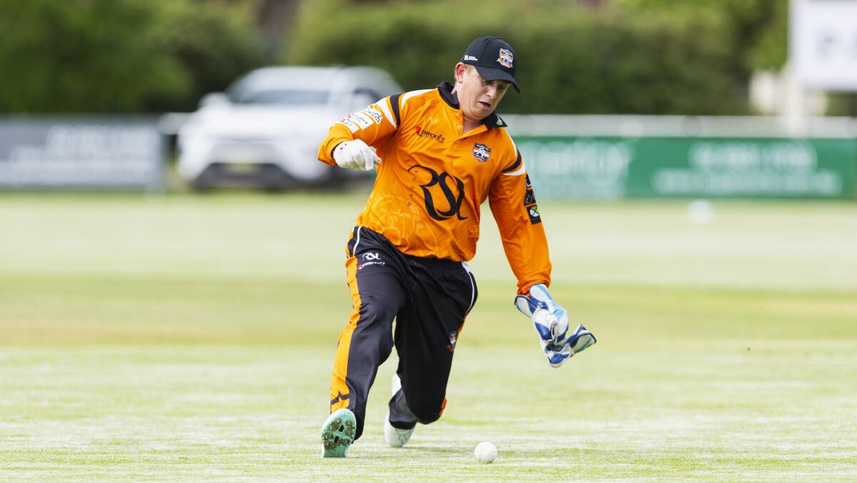 Wagga RSL wicketkeeper Tom Lavender will miss their clash with Kooringal Colts on Saturday due to a broken finger. Picture by Ash Smith
