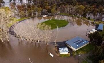 UNDER WATER: With floodwaters covering almost all of Anzac Park on Saturday the scheduled clash between Gundagai and Young on Sunday was abandoned.