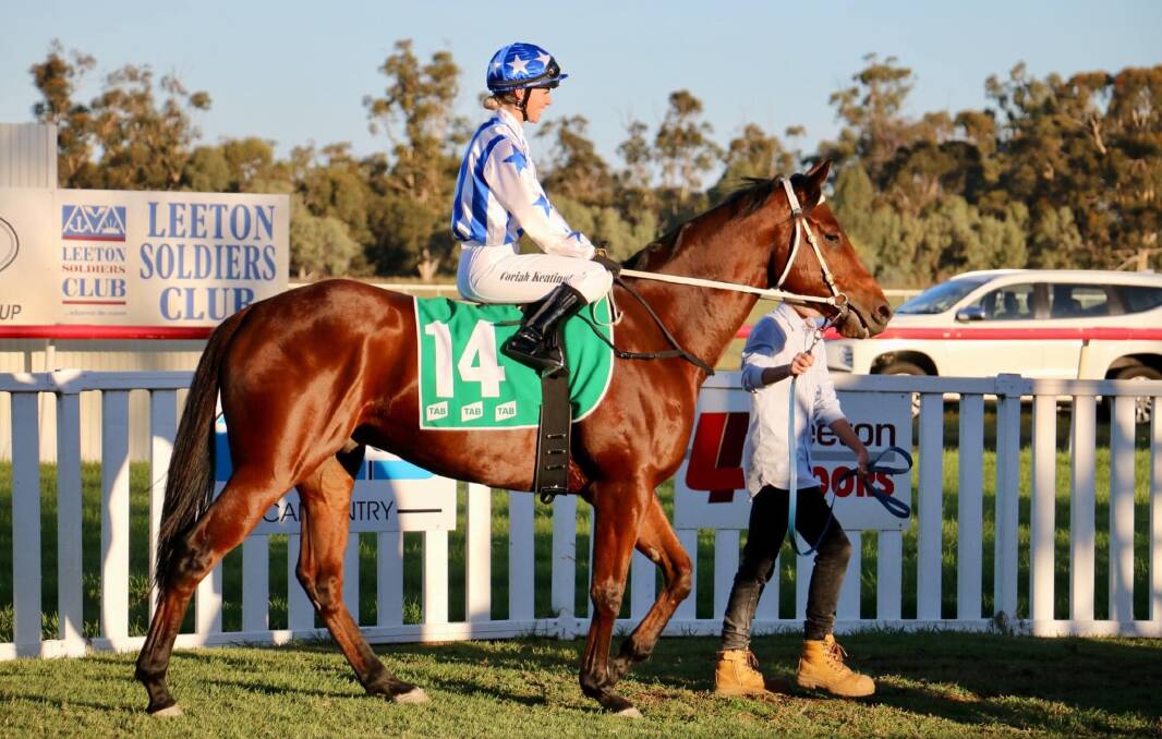 After winning her first race at Gundagai on Satunday, Coriah Keatings is looking to back it up at Corowa on Monday.