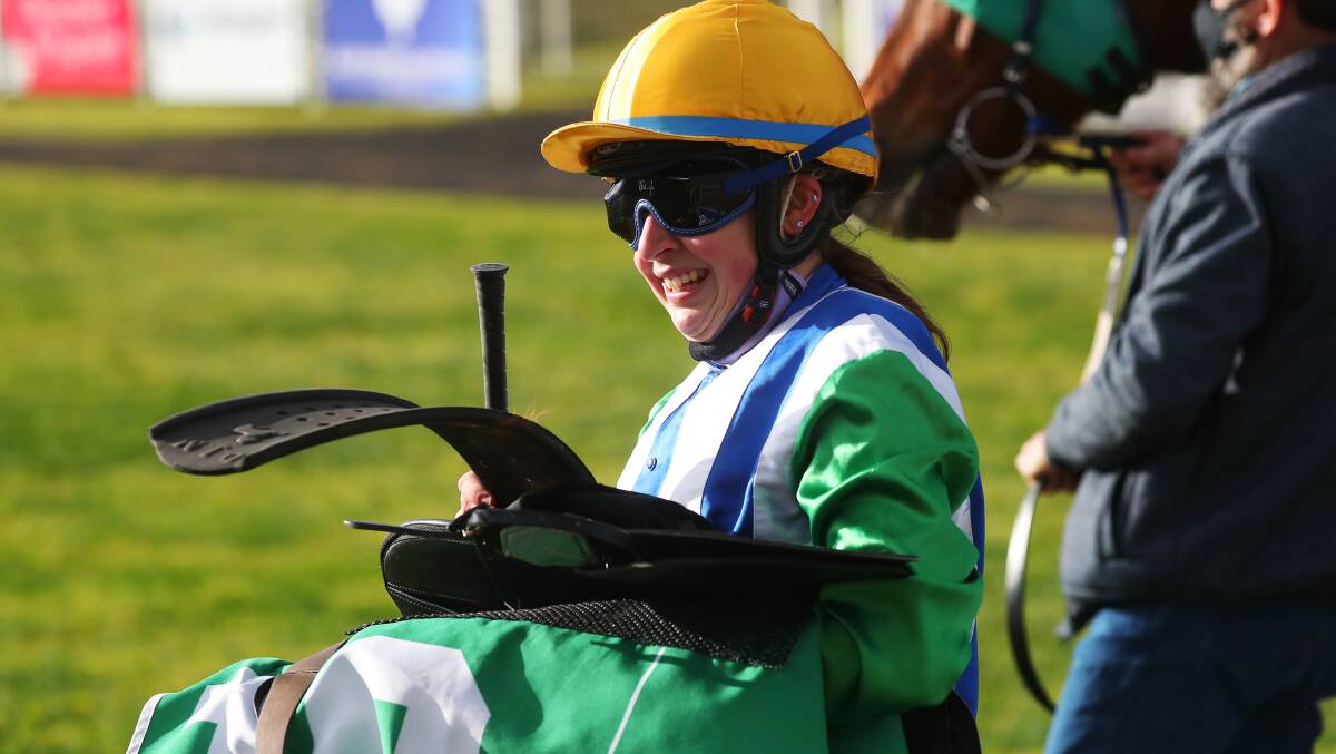 Molly Bourke won the first two races at Tumut on Sunday.