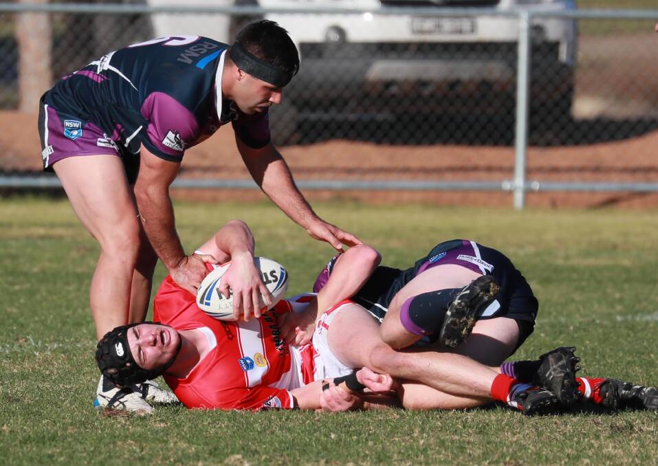 Tyler Madden picked up an ankle injury in Temora's loss to Southcity at Harris Park on Saturday.