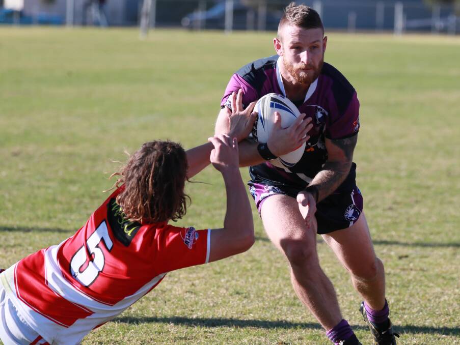 TRY TIME: Centre Daniel Foley scored three tries as Southcity returned to winning ways against Temora at Harris Park on Saturday. Picture: Les Smith