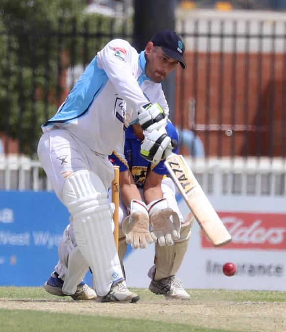 CAPTAIN'S KNOCK: Jeremy Rowe's 78 helped South Wagga on their way to victory over Kooringal Colts as the Blues celebrated 100 years over the weekend. Picture: Les Smith