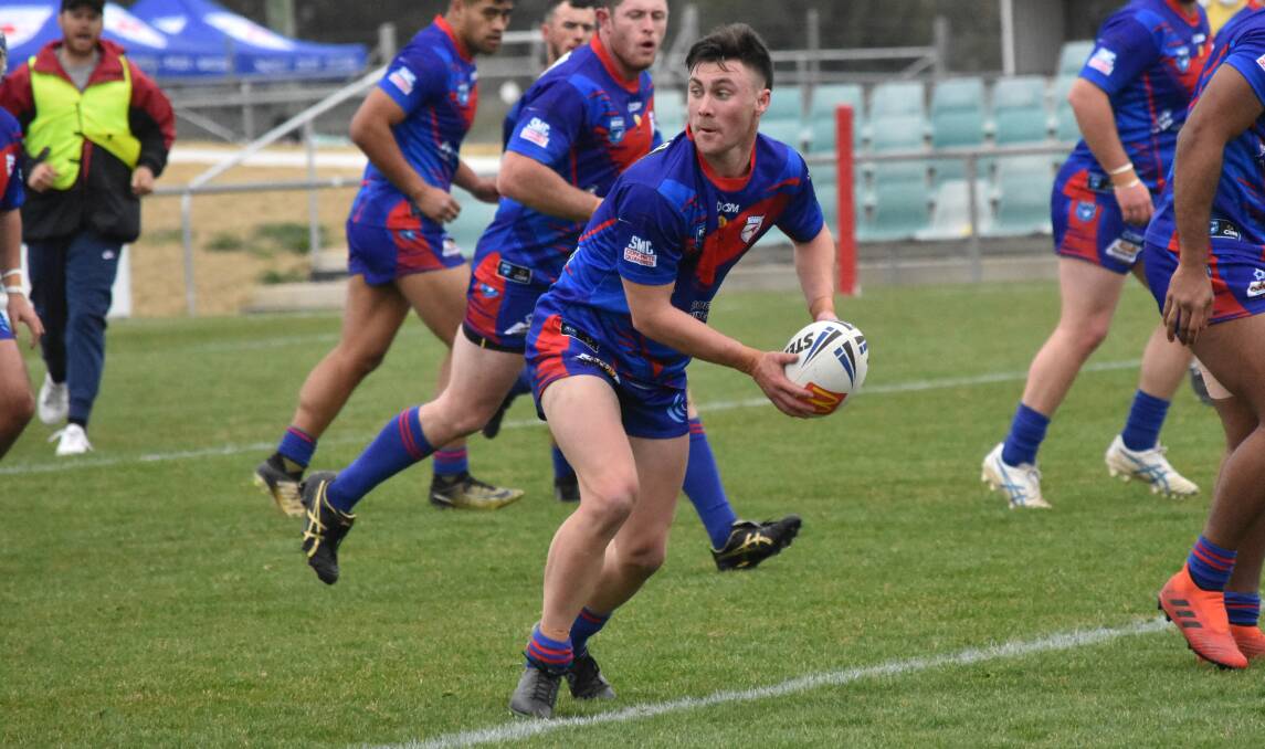 NEW ROLE: Eddie Jackson impressed after moving to hooker in Kangaroos' loss to Tumut on Saturday. Picture: Courtney Rees 