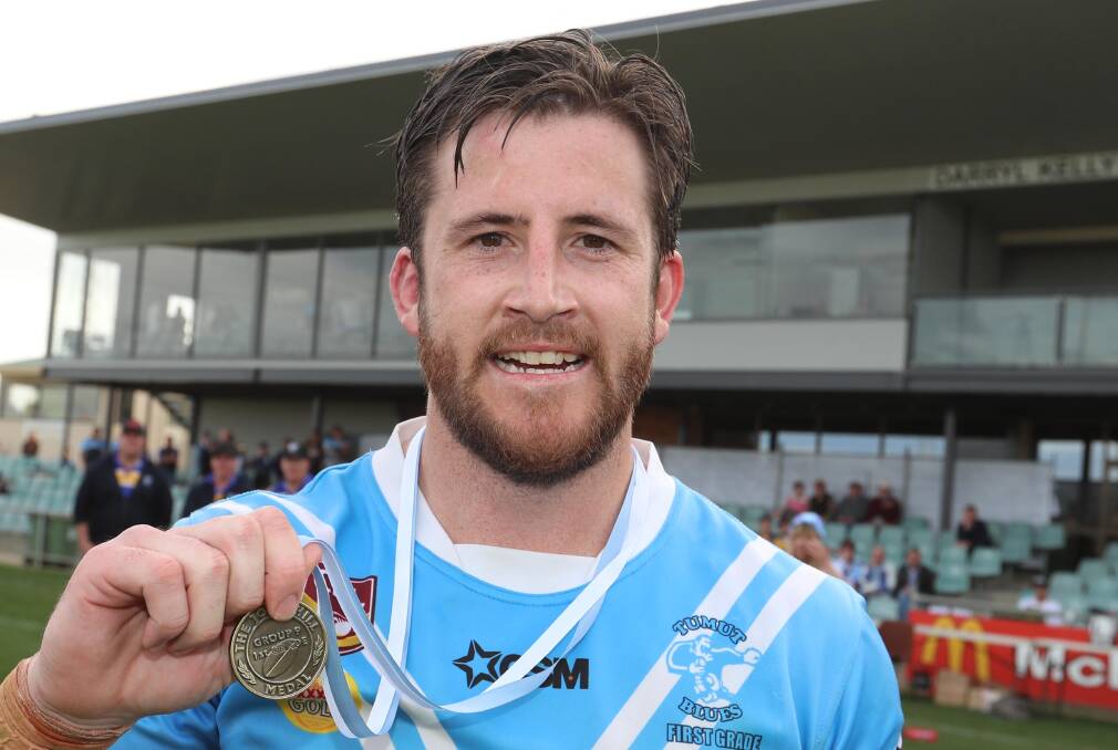 Lachlan Bristow after being named man of the match in last year's grand final.