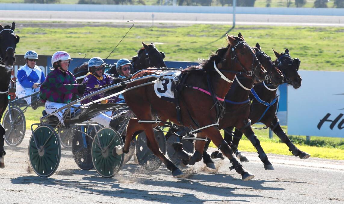 Paige Bevan and Belle Echelon held their rivals at bay to taste success at Riverina Paceway on Friday.