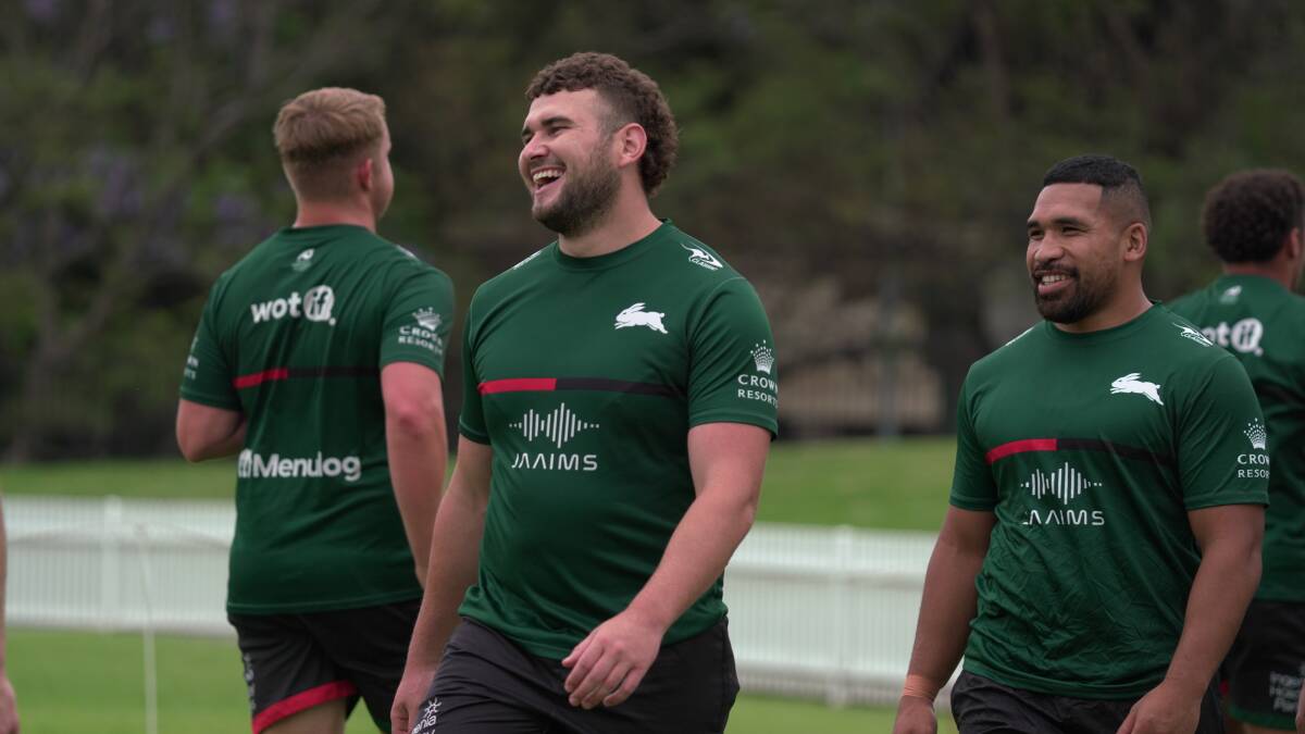 BIG OPPORTUNITY: Tyson Hodge has been enjoying being park of South Sydney's training and has been named to play in their first trial in Cairns on Saturday.