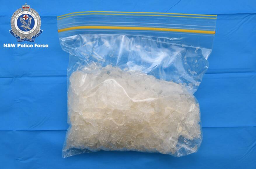 SEIZED: A man has been charged after ice, heroin was seized from vehicle. Picture: NSW Police