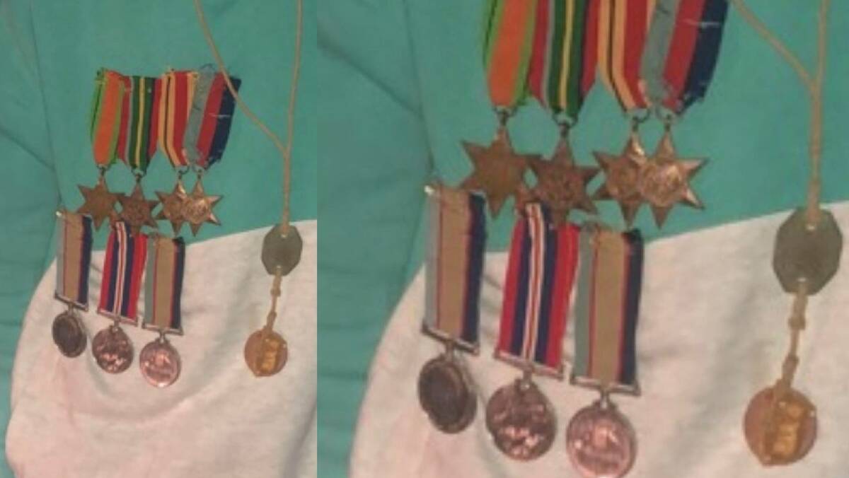 STOLEN: A Wagga father is urging residents to be on the lookout for WWII medals which were stolen from his home on the weekend. Picture: Supplied