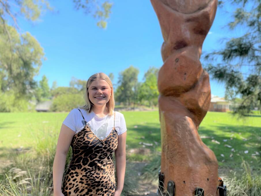 Wagga artist Abbie Holbrook's body of work, Holding Space, lands two prestigious awards. Picture: Taylor Dodge