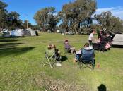 CELEBRATIONS: The Homeless population at Wilks Park are celebrating after Wagga City Council retracted its eviction notice. Picture: Conor Burke 