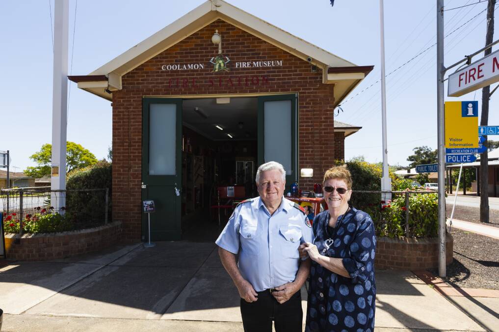 Eight years ago Coolamon's Chris and Joanne Berry turned the old Coolamon Fire Station into a Fire Museum and they haven't looked back. Picture by Ash Smith 