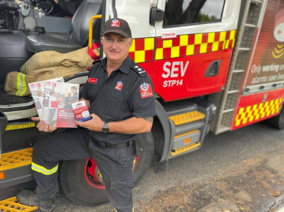 STAY SAFE: Fire and Rescue NSW Turvey Park Station Officer Justin Bentley says residents should be preparing their fire safety plans coming into winter. Picture: Taylor Dodge