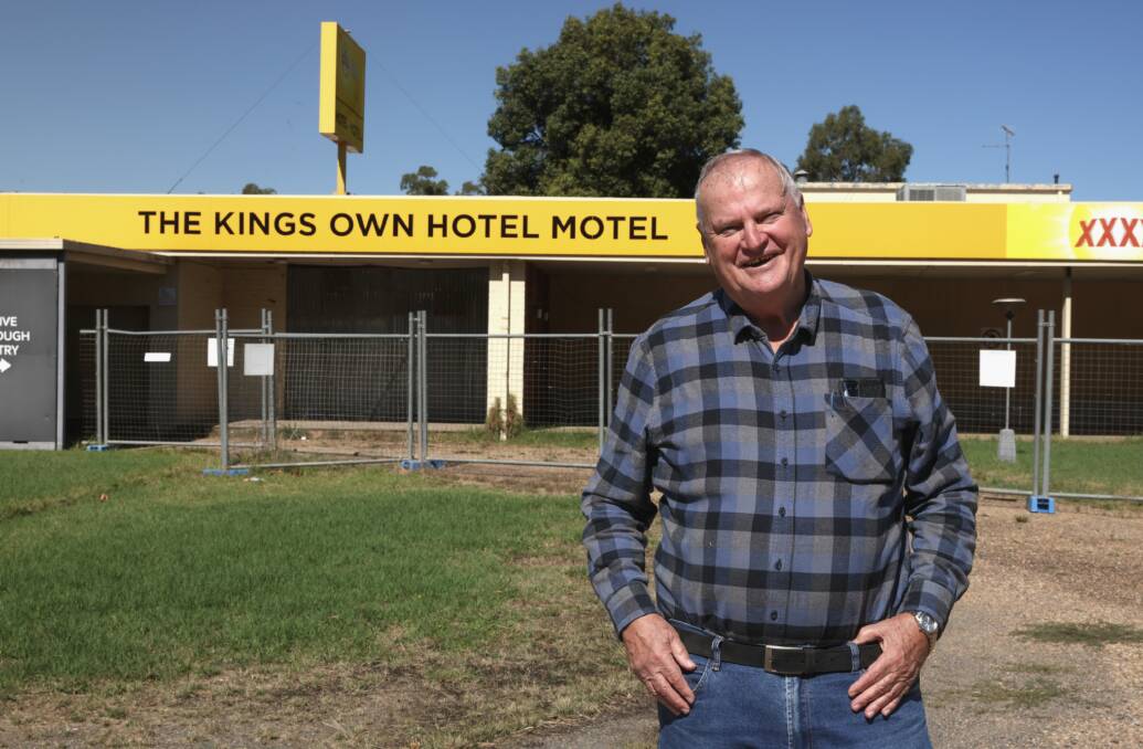 Lockhart Shire Council mayor Greg Verdon is crossing his fingers that a multimillion dollar development at The Rock will succeed. Picture by Tom Dennis 