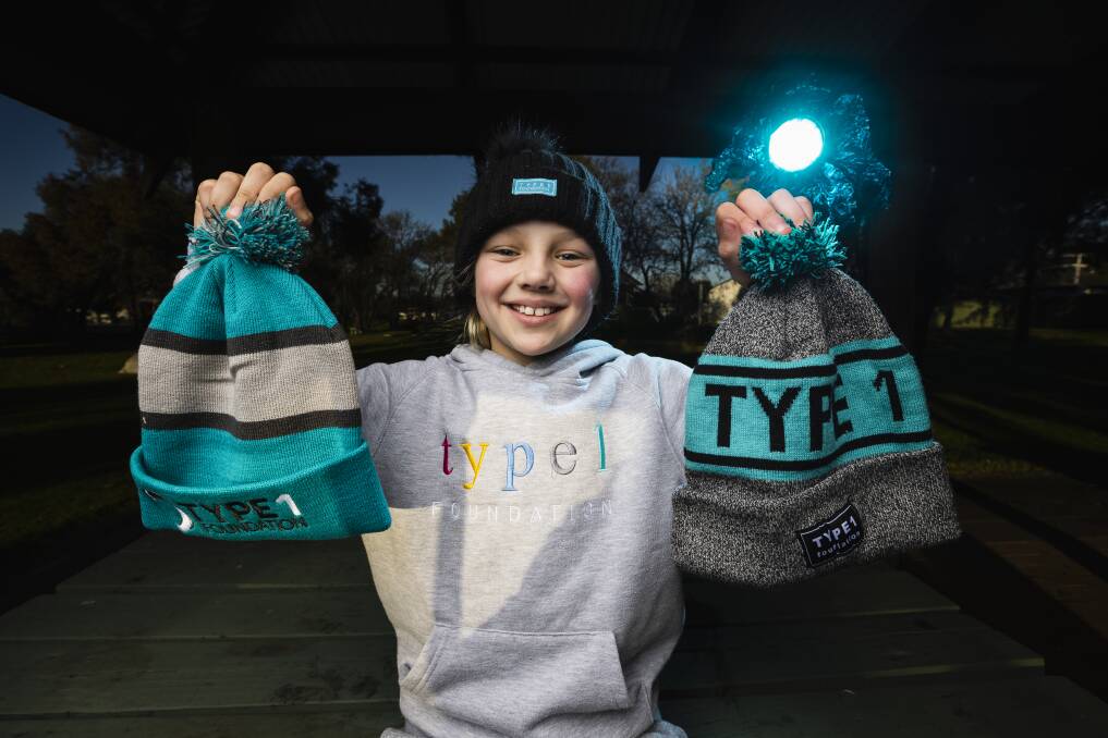 Wagga girl Edie Hibbard, 8, has been raising funds for the Type 1 Foundation after she was diagnosed with diabetes earlier this year. Picture by Ash Smith 