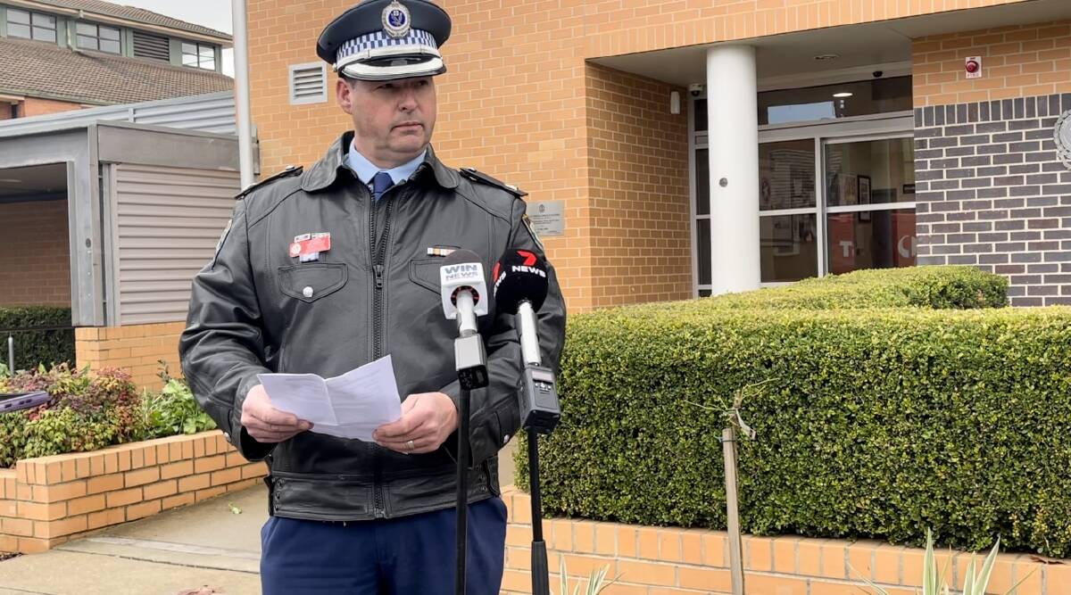 CHARGES LAID: Riverina Police Detective Chief Inspector Winston Woodward says four teenagers have been charged following a spate of property offences in Wagga. Picture: Taylor Dodge