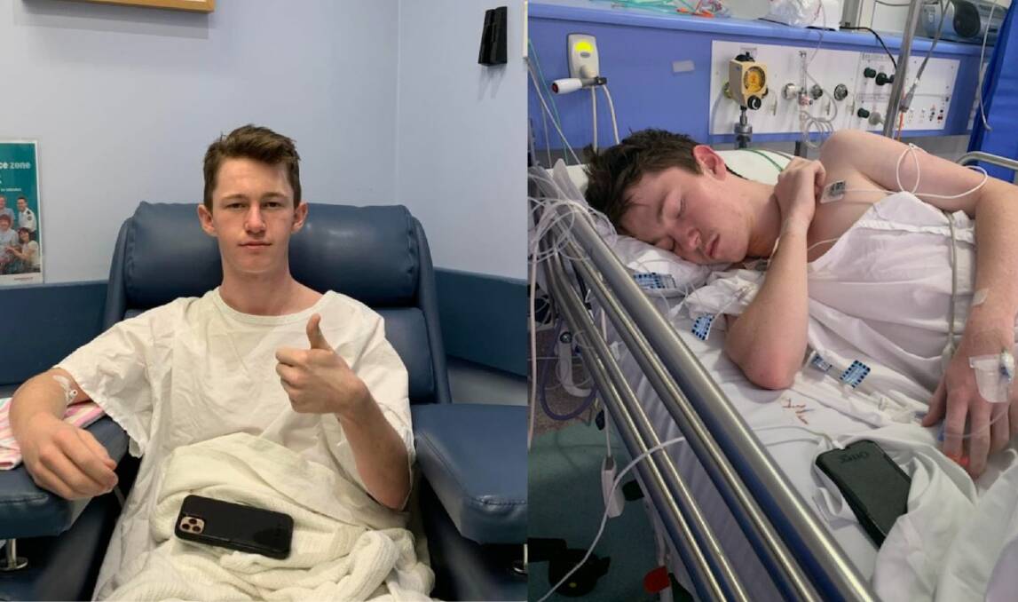 The Junee community has shown enormous love for vibrant 18-year-old Dj Zach Diggins as he battles brain cancer. Picture supplied 
