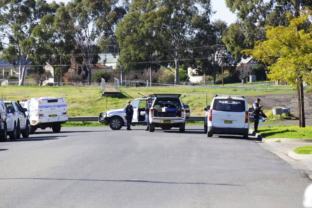 The body of a man has been found on Junction Street, Junee. Picture by Ash Smith