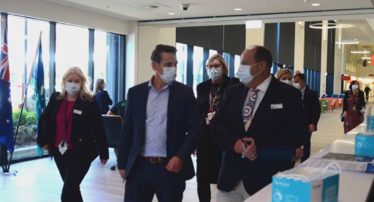 NSW Minister for Health Ryan Park during a visit to Wagga Base Hospital earlier this year. Picture by Taylor Dodge