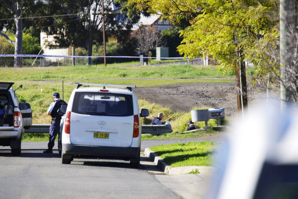 The body of a man has been found on Junction Street, Junee. Picture by Ash Smith 