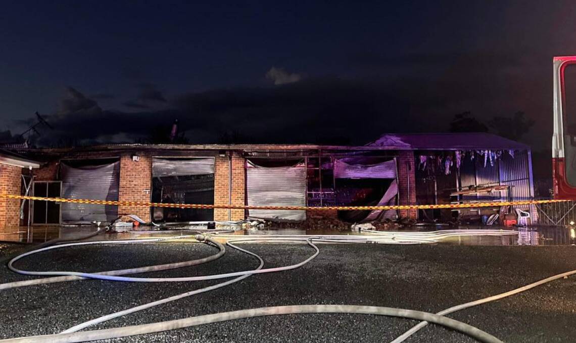 Firefighters worked hard to protect a Springvale home from fire after the adjoining shed went up in flames. Picture by Forest Hill Rural Fire Brigade