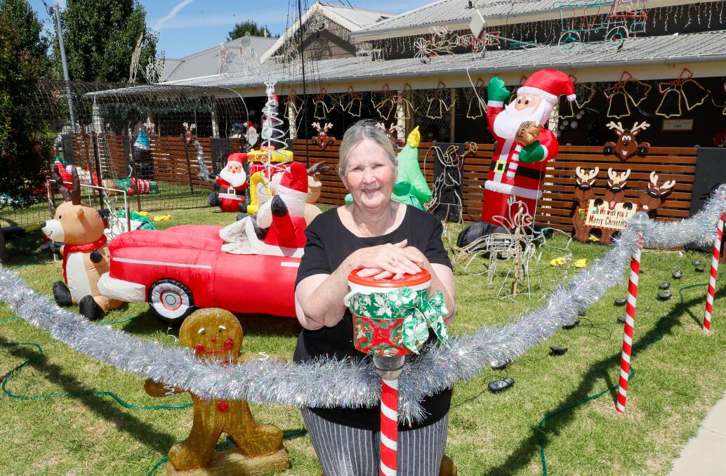 Ladysmith's Kay Neale has decked out her home for a good cause. Picture by Les Smith 
