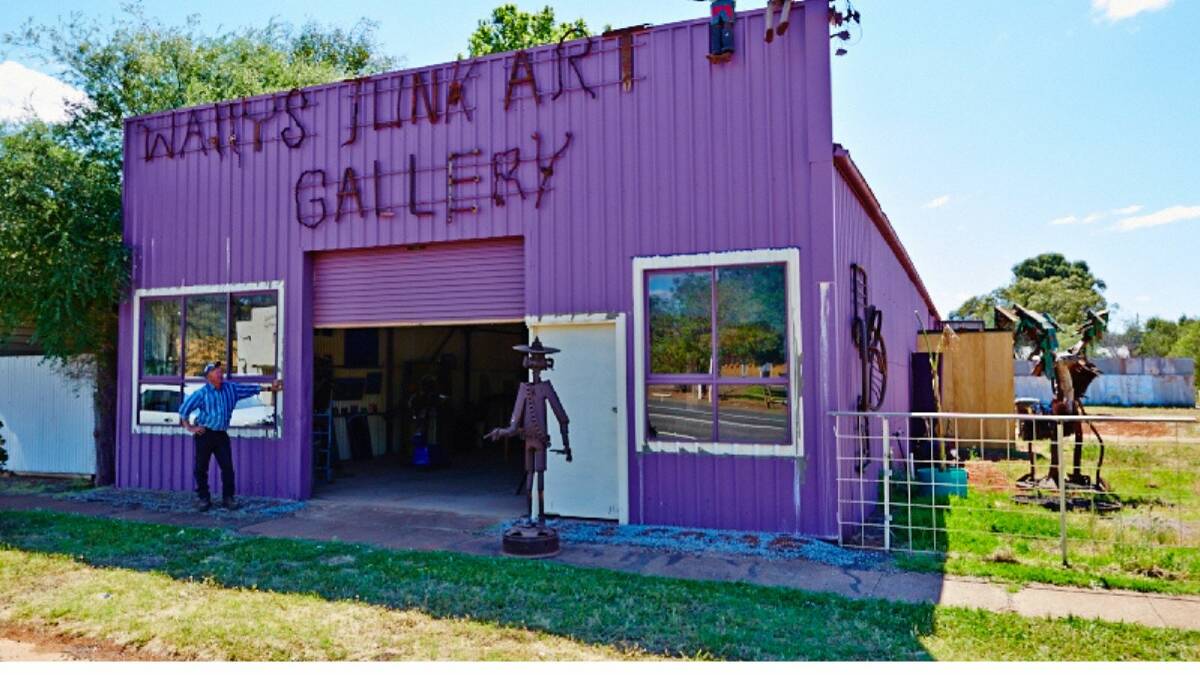 Wally's Junk Art Gallery will be one of the several places open for Riverina residents to explore for the Rankins Springs Centenary on the weekend. Picture supplied 