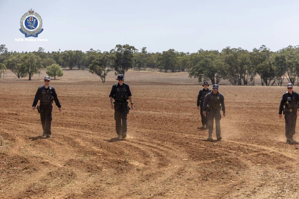 Police probe Binya property as part of investigations into Riverina toddler's death. Picture by NSW Police