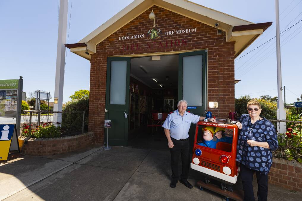 Coolamon Fire Museum manager Chris Berry and wife Joanne Berry are doing everything they can to keep the attraction's doors open. Picture by Ash Smith 
