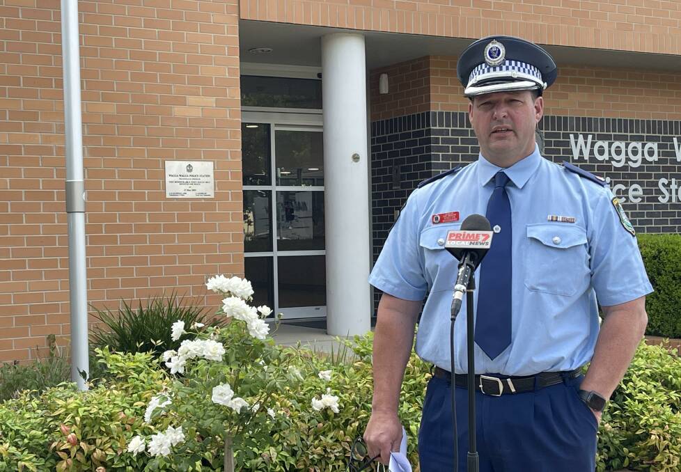 Riverina Police District Commander Acting Superintendent Winston Woodward. 