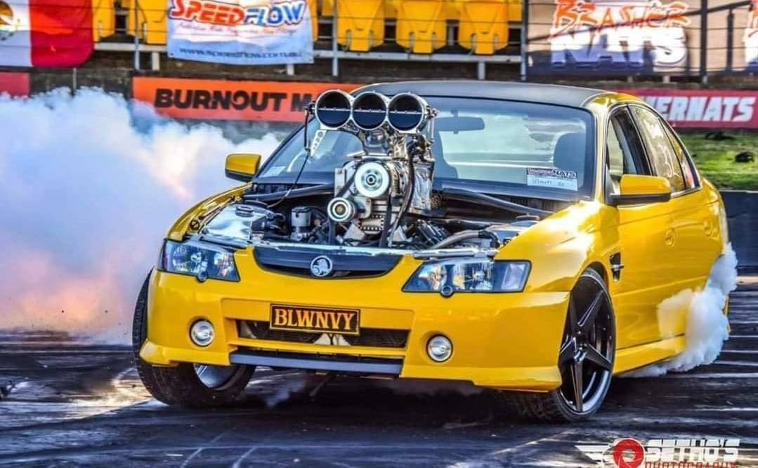 Chris Smallmon landed first place in the Burnout Championships at Summernats on the weekend. Picture by Riverina Thrashers 