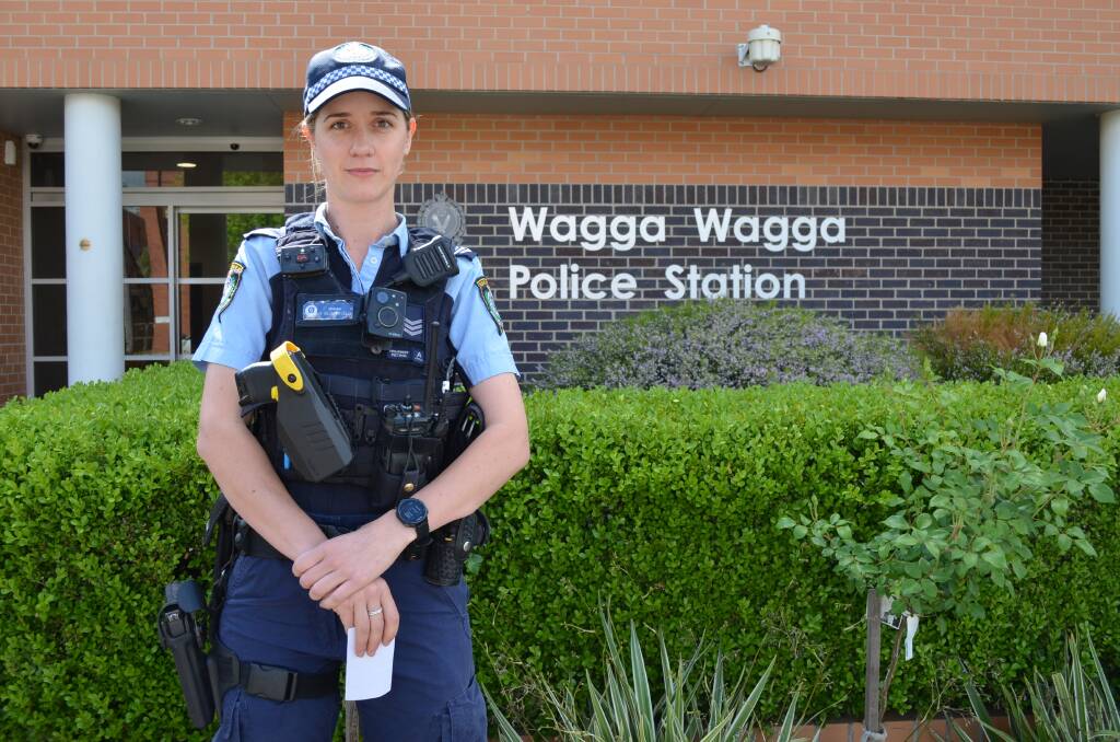 Riverina Highway Patrol Sergeant Hannah Bloomfield is warning motorists to drive safe as the school holidays come to an end. Picture by Taylor Dodge