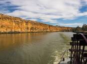 Impressive cliffs scoured by the river over millions of years along the Murray River. Picture Shutterstock