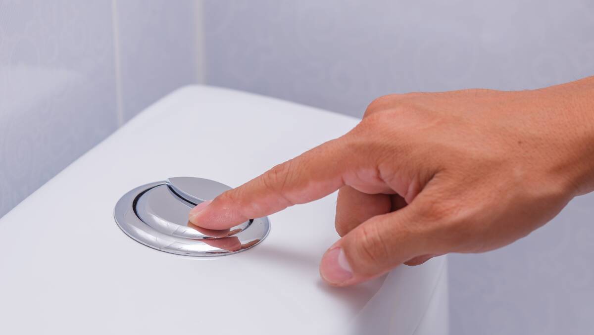 LESS WASTE WATER: A new substance makes toilets more slippery.