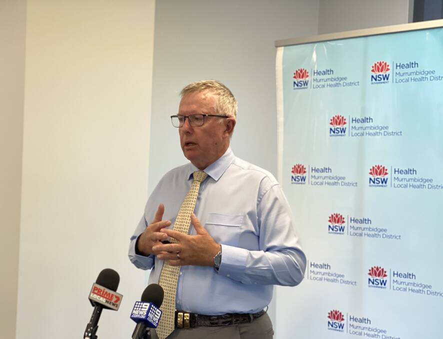 Federal Regional Health Minister, Mark Coulton was in Wagga on Monday to make the announcement. Picture: Annie Lewis 