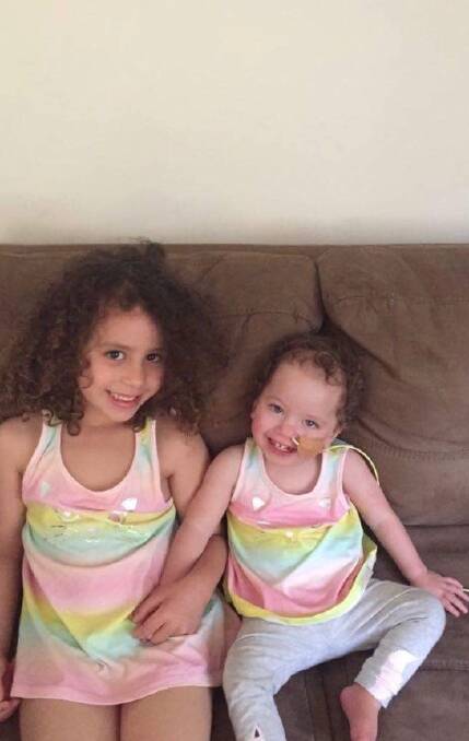 BEST FRIENDS: Havana, 2, with her older sister Marley, 6. Picture: Supplied 