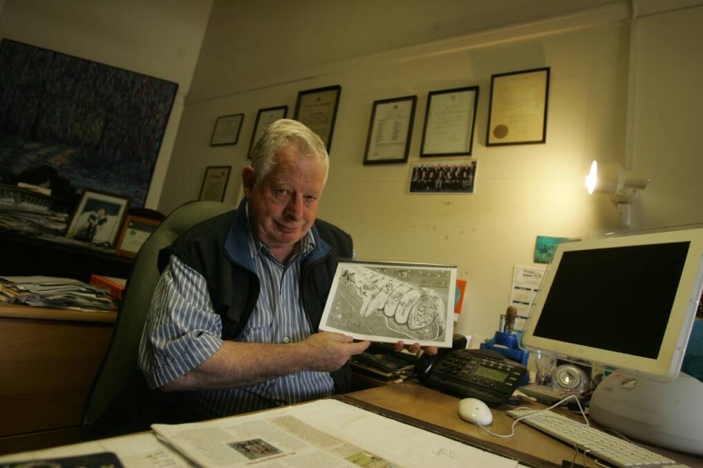 FLASHBACK: Kevin Foley, holding a copy of Willy the Wizard, prepares his case in 2010. 