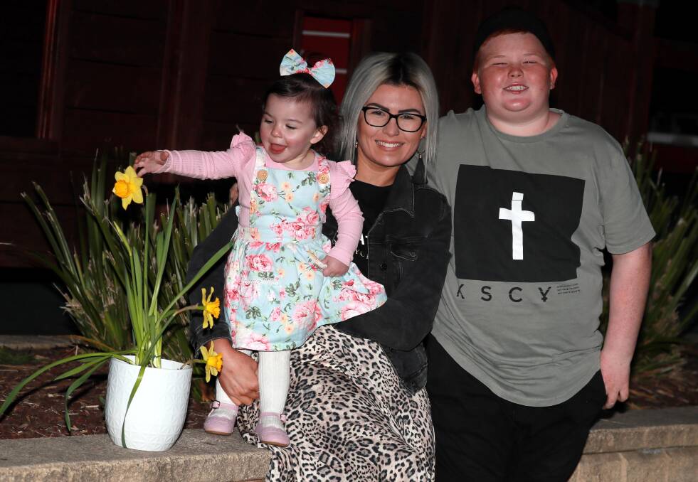 MUM POWER: Whittnie Price, a single mother to two children, Sonny aged 10 and Sadie aged 15 months. She says they give her the strength to keep going. Picture: Les Smith 