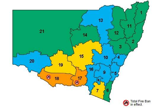 Total Fire Ban across Wagga region as danger rating hits 'severe'