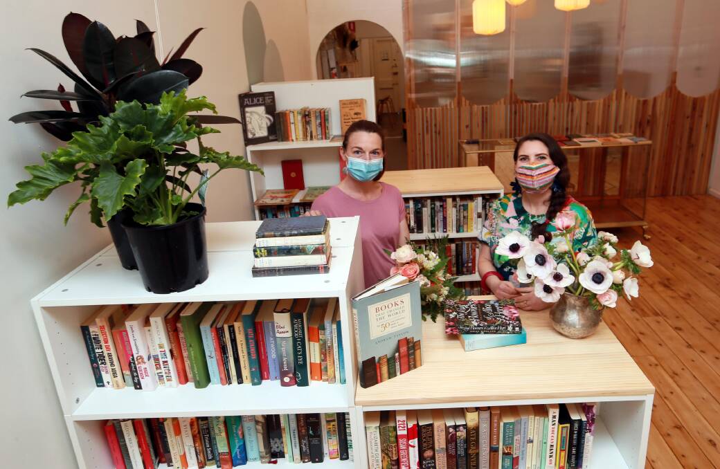 BLOOMS AND BOOKS: Sophie Kurylowicz and Kate Pryor have been working together for years, and decided to open up a shopfront together on Fitzmaurice Street. Picture: Les Smith 