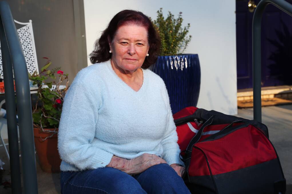 Joy Reid was devastated when she lost thousands after a hard border rule imposed by Western Australia left her unable to travel. Picture: Emma Hillier 