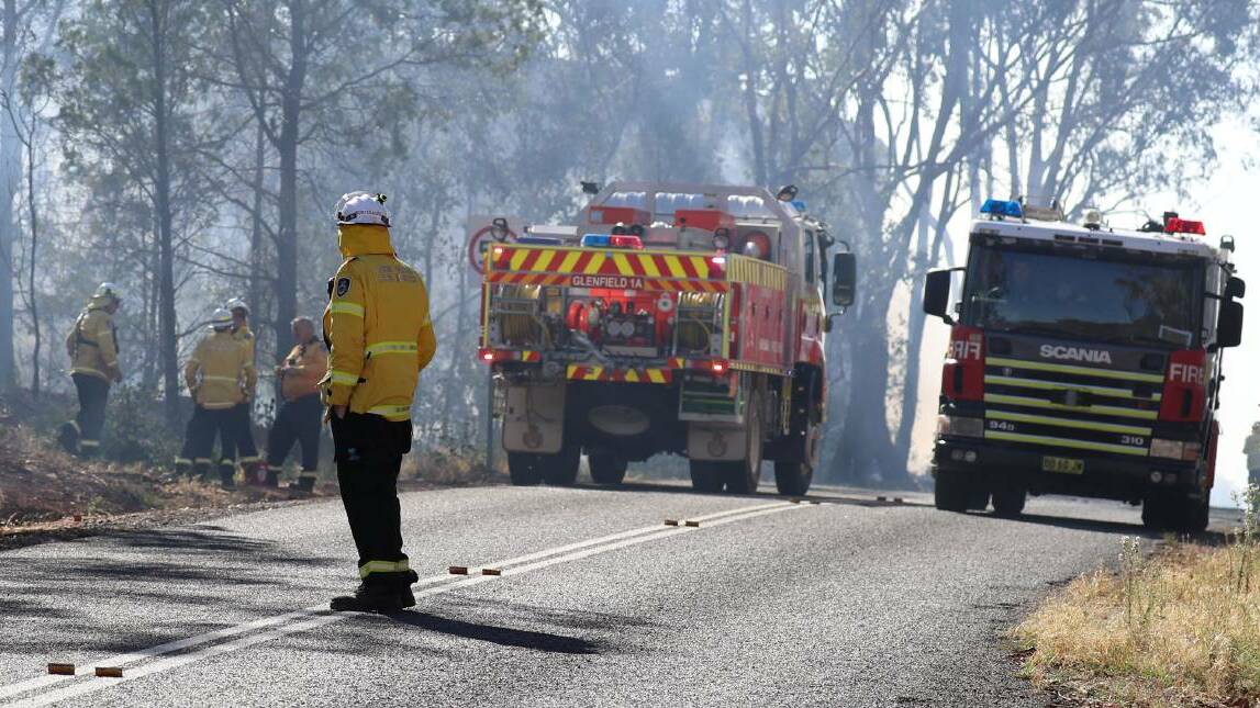 Hazard reduction burns on Willans Hill in April last year. Firefighters will start new burns in Estella at the weekend. 