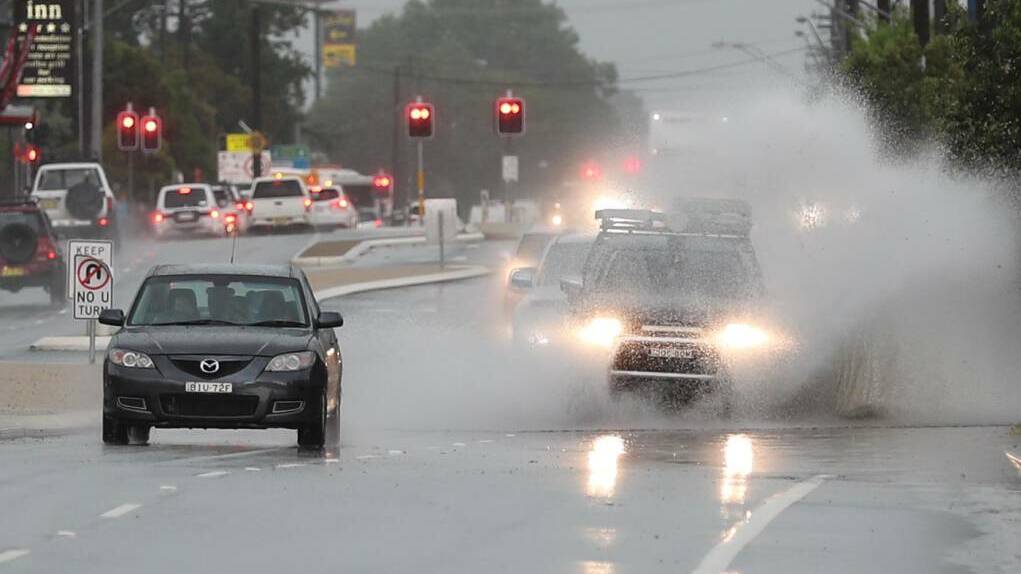  Deluge hits Edward Street, near Bolton Park. Picture: File shot 